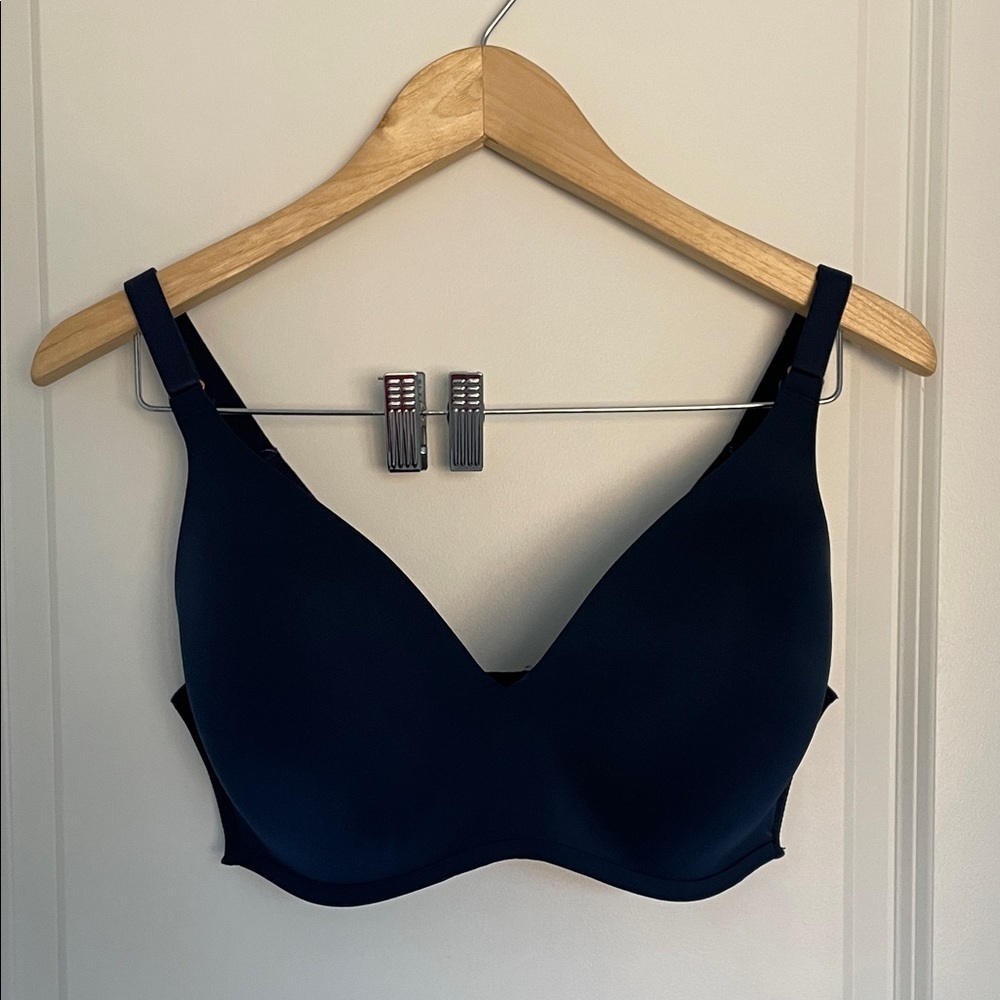 Soma Women’s Vanishing 360 Wireless Full-Coverage Bra Midnight Blue 36DD